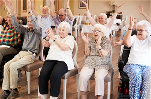 group of older people