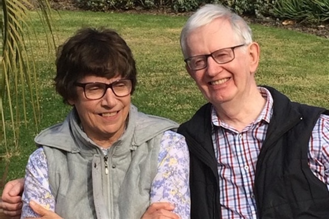 John and Tina at the Royal Botanic Gardens.