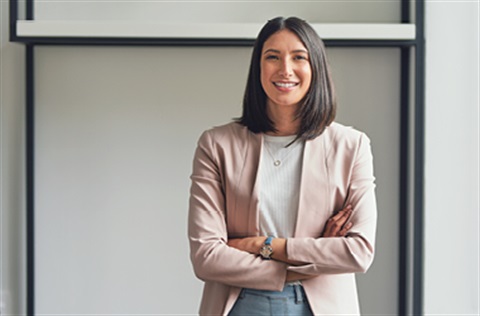 woman smiling at camera